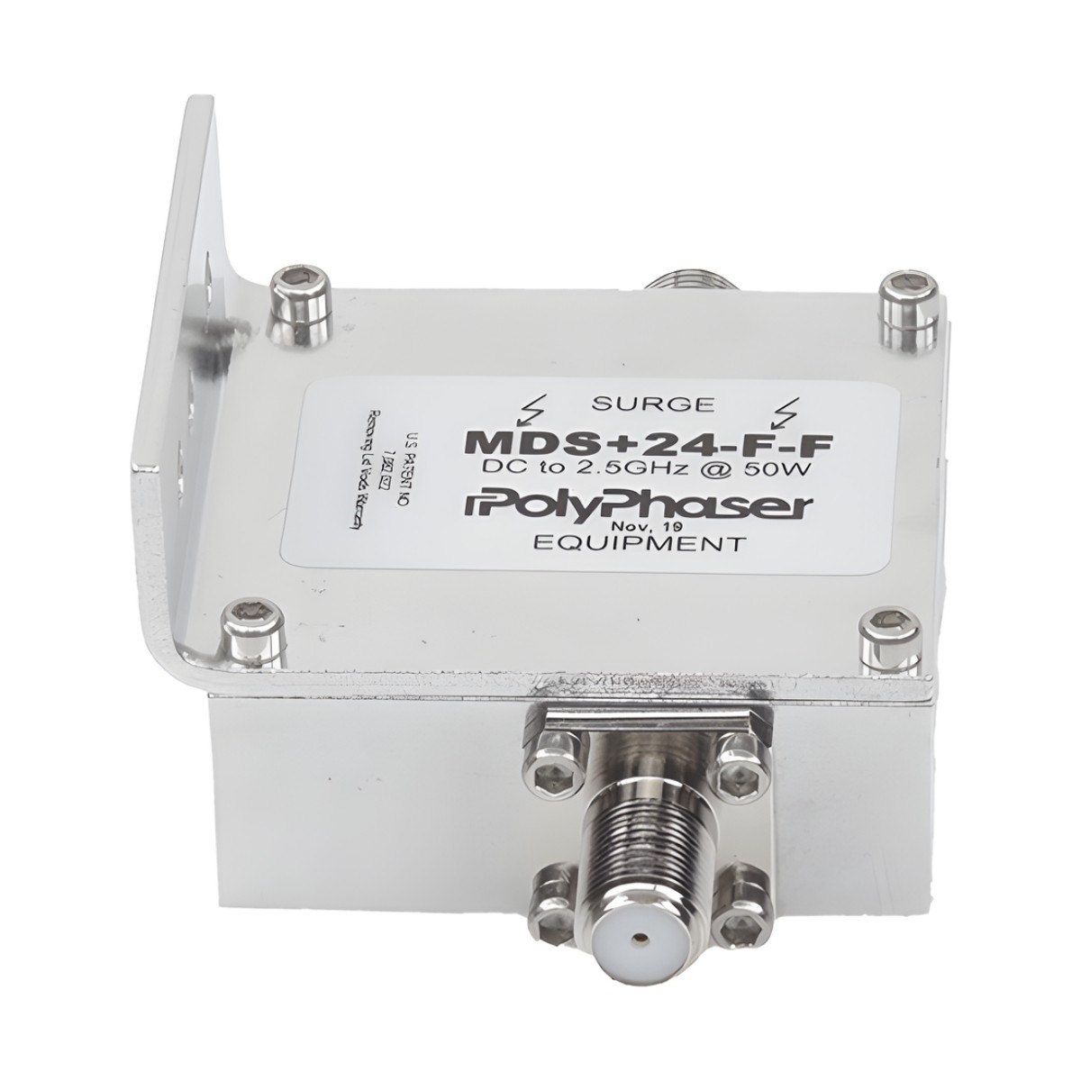 Protector RF Coaxial A 75 Ohms +24VDC Con Conector F Hembra De 300 MHz - 2.5 GHz