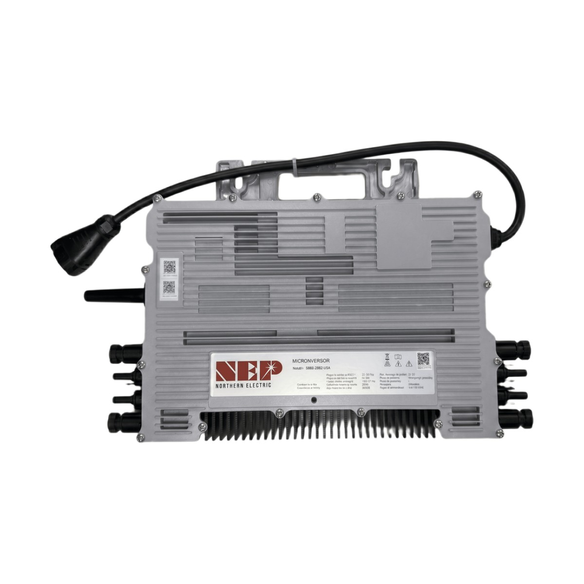 Microinversor 2.25 Kw, 220 Vca, IP67, WIFI Incuido, Soporta Oversizing a 4 Módulos de Hasta 750 W