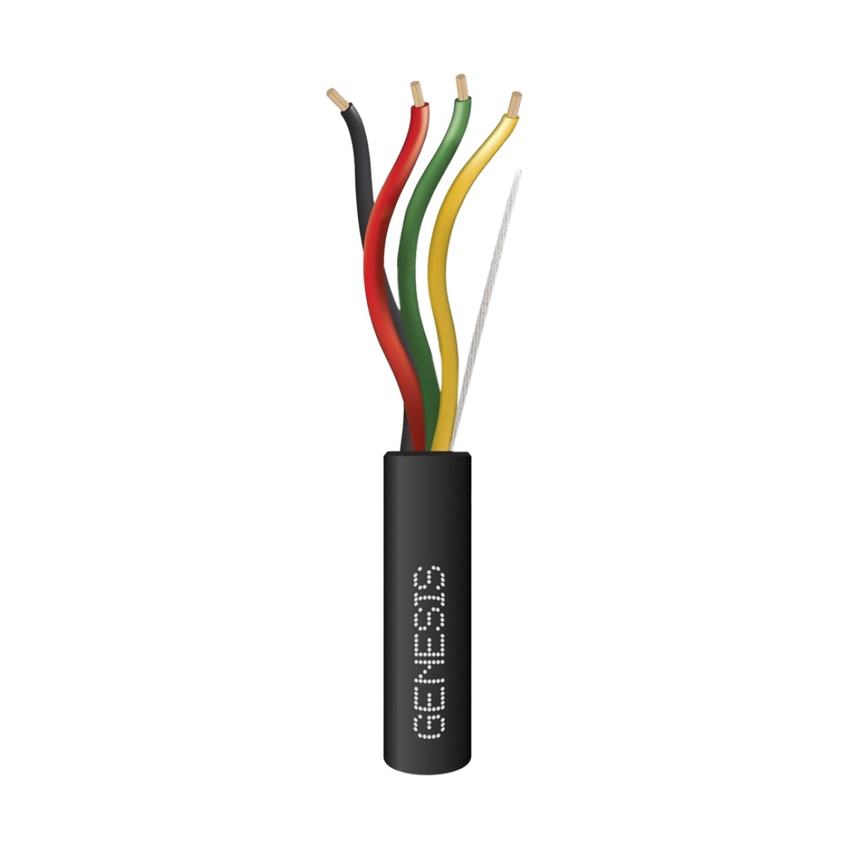 Carrete de Cable 152 Metros (500 Pies) / 4x18 AWG / Cable DIRECT BURIAL FPL / Para Intemperie / Uso en Aplicaciones en Sistemas de Detección de Incendio y Sistemas de Evacuación
