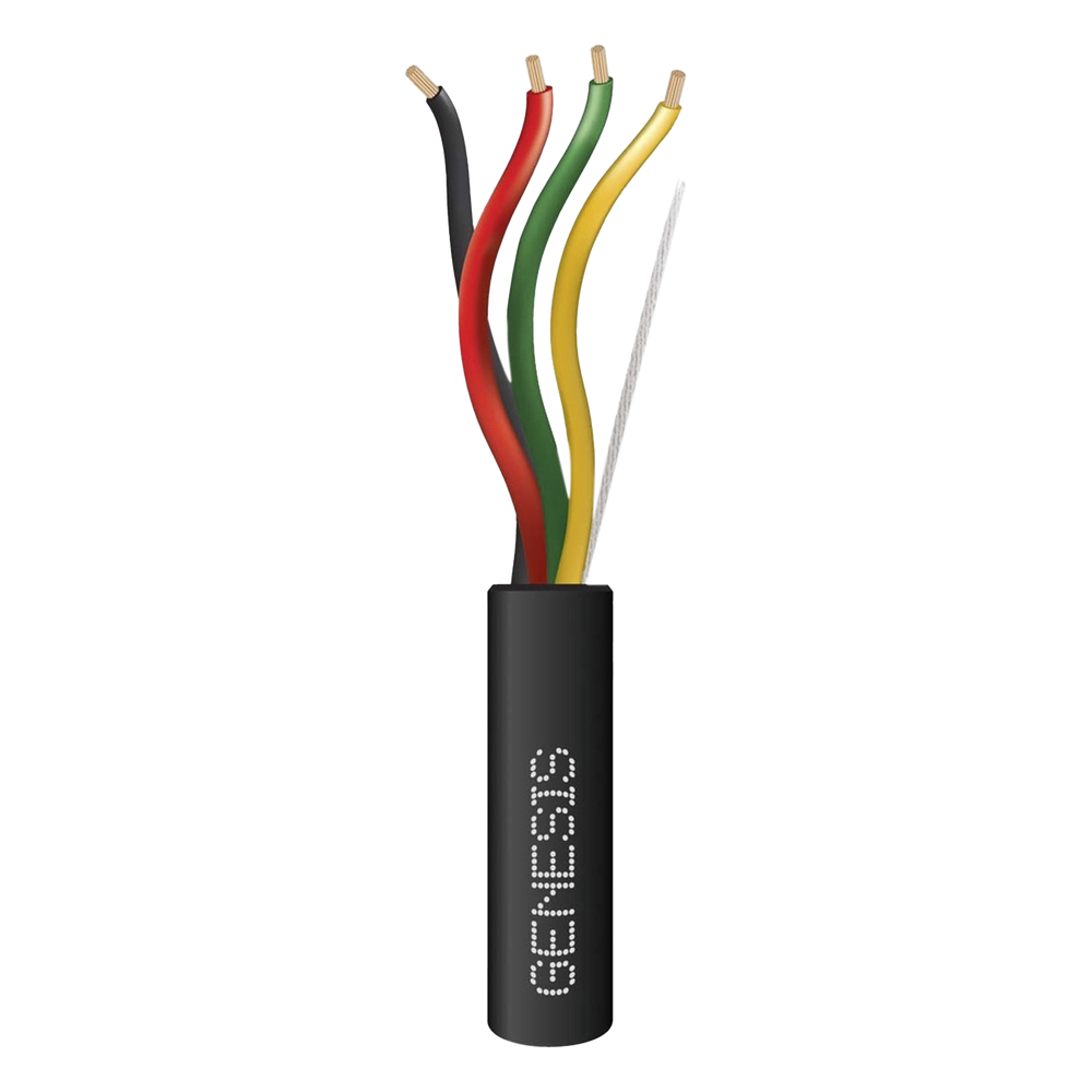 Carrete de Cable 152 Metros (500 Pies) / 4x18 AWG / Cable DIRECT BURIAL FPL / Para Intemperie / Uso en Aplicaciones en Sistemas de Detección de Incendio y Sistemas de Evacuación