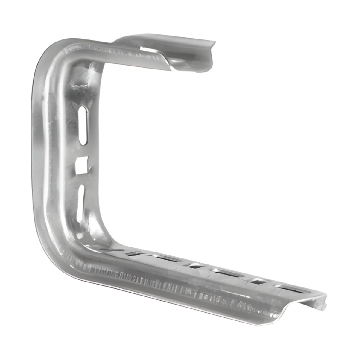 Ménsula omega tipo C inteligente, 115 x 195mm, con acabado Electro Zinc