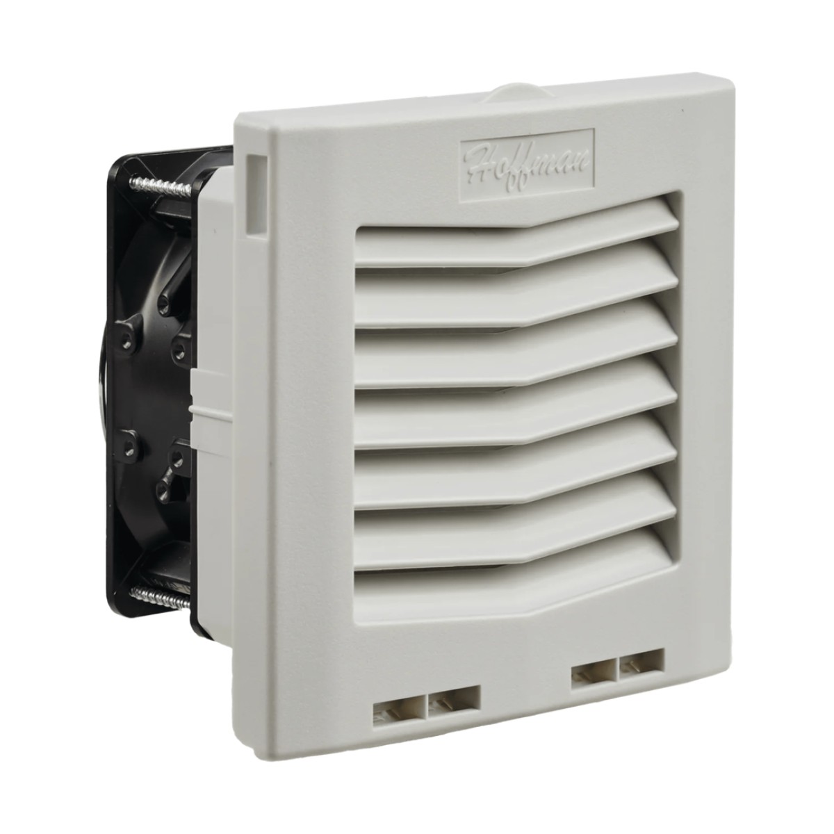 Ventilador con Filtro de Montaje Lateral HF05 / Flujo de Aire 35 CFM (59 m³/h) / 115 Vca / IP54 / Color Gris Claro