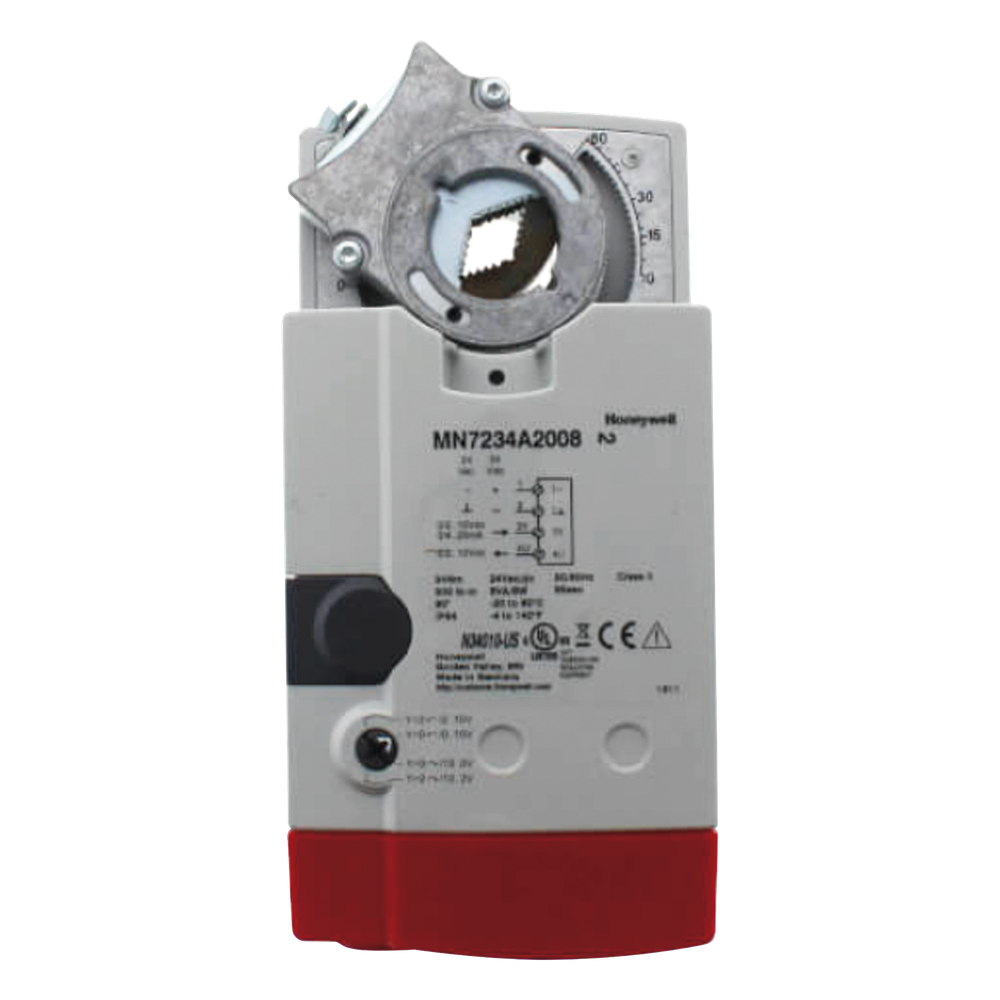 Actuador de Acople Directo sin Retorno de Resorte / 34 Nm (300 lb-in) / Control Modulante 0(2)-10 Vdc / 0(4)-20 mA / Retroalimentación 2-10 Vdc / Alimentación 24 Vac/Vdc / Carrera 95° en 95 s / IP54 NEMA2