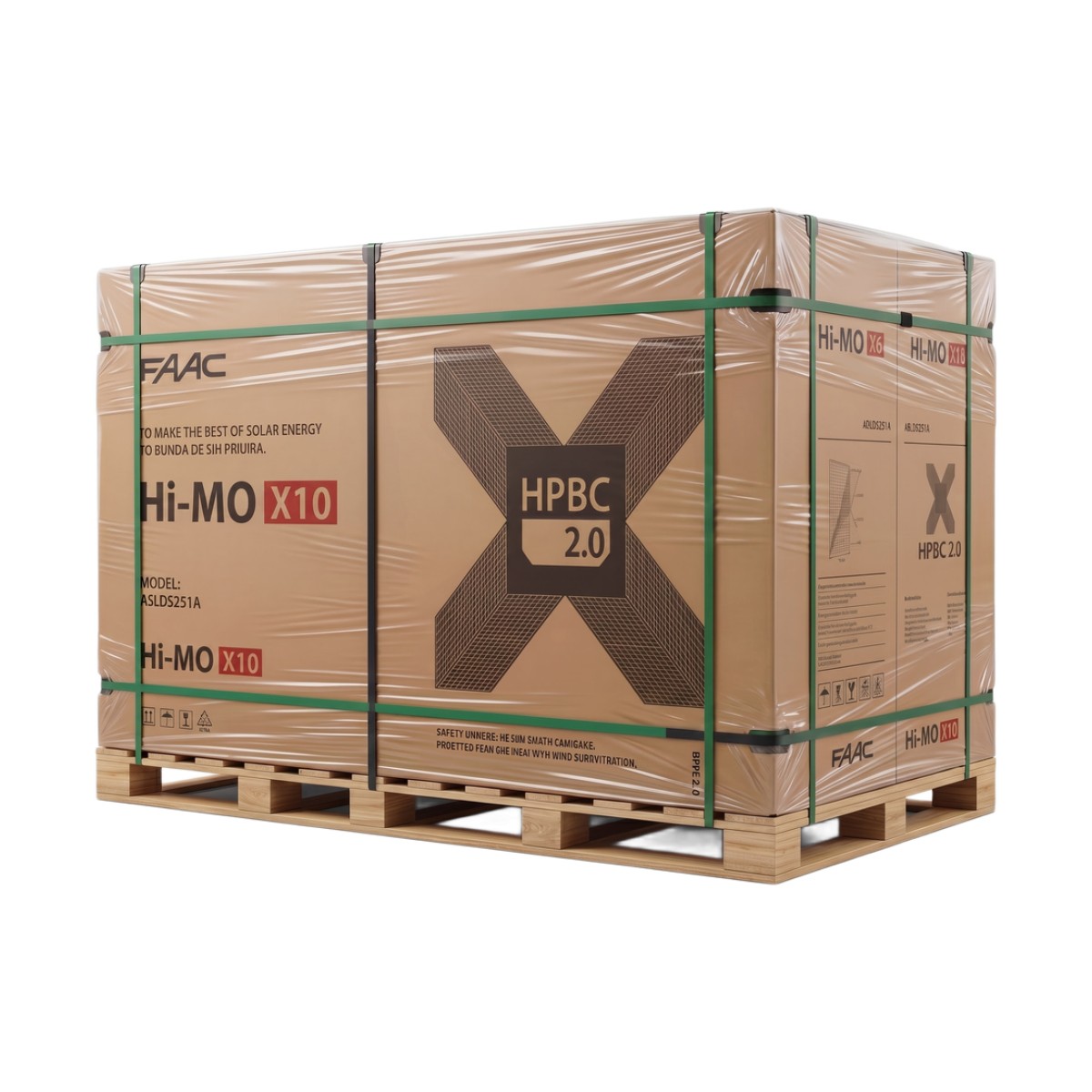 Pallet Con 36  Modulos LR772HVH645MLONGi Hi-MO X10 Explorer / 645 W / HPBC 2.0 / 23.9% Eficiencia / Monocristalino