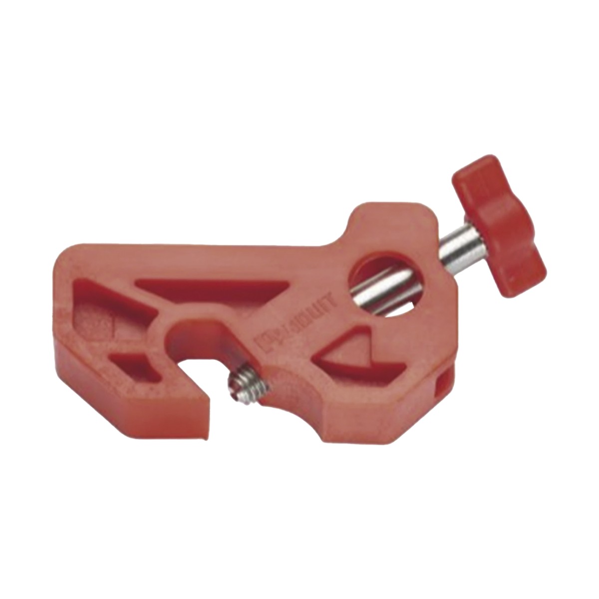 Bloqueador de Interruptor Termomagnético LOTO, tipo Riel DIN o Mini Interruptor. Color  rojo