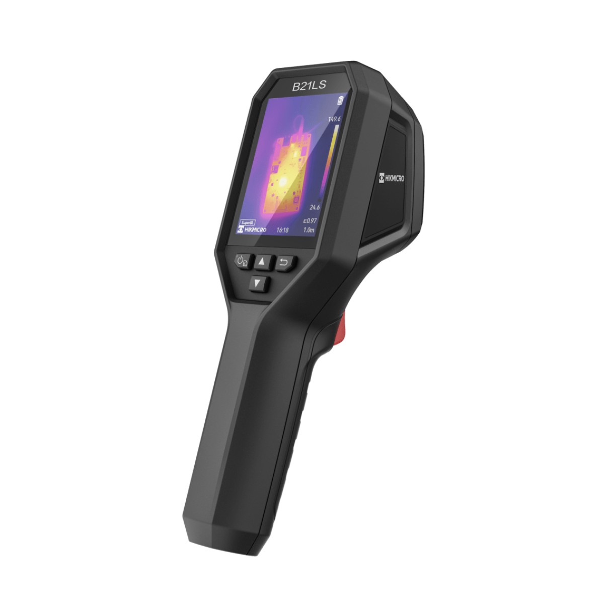 B21LS - Cámara Termográfica Portátil Serie B / Resolución IR 256 x 192 / Rango de -20°C a 550°C / Pantalla LCD 3.2" / SuperIR / Wi-Fi / Memoria 16GB / Batería 6h