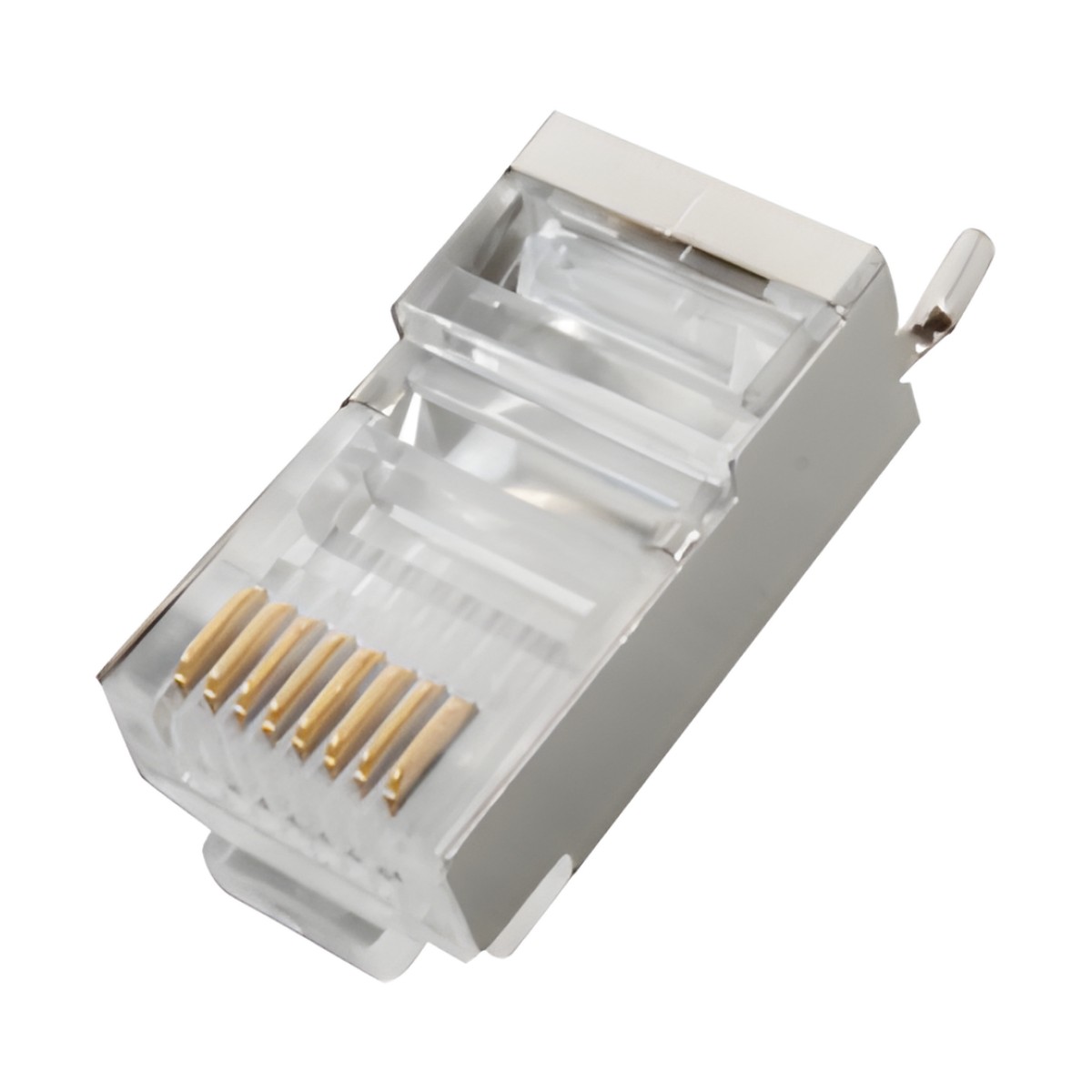 Conector RJ45 para Cable FTP/STP Categoría 5E - Blindado con Pin a Tierra