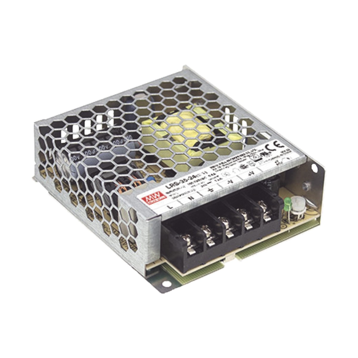 Fuente de Poder Industrial Conmutada 35W de Potencia, 24Vcc, 1.5A