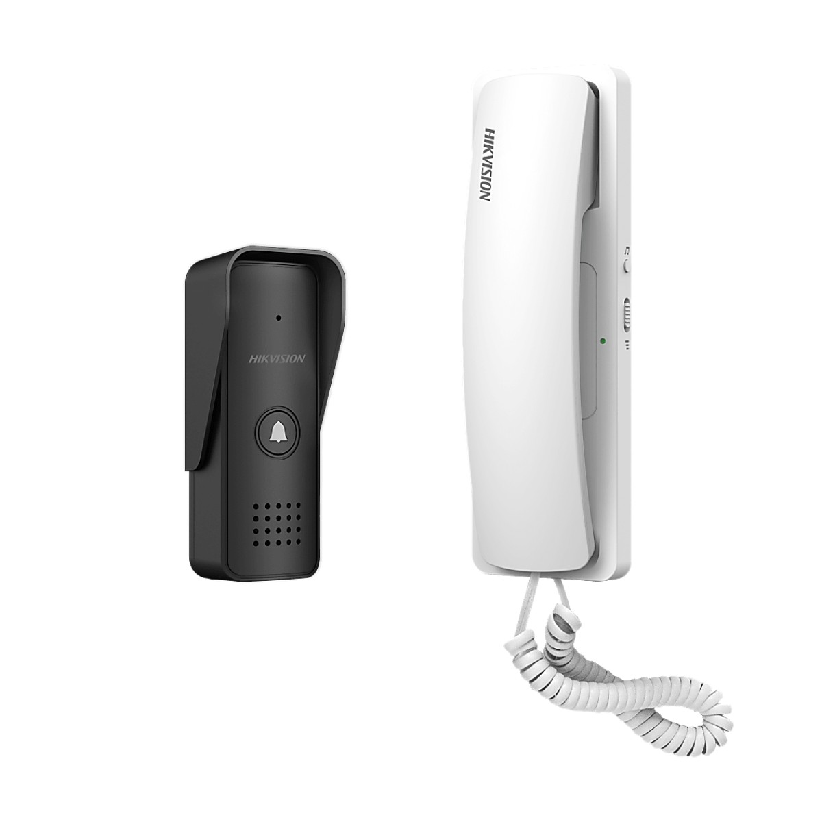 Kit de Audioportero Analógico a 2 Hilos / Apertura de 2 Puertas / Diferentes Tonos y Volúmenes de Timbre / Protección IP55