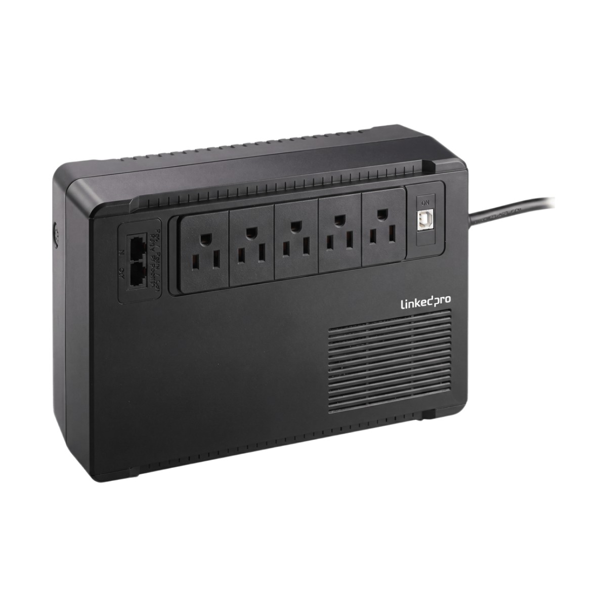 UPS de 750 VA/375 W, Topología Standby, Entrada 120 Vca NEMA 5-15P, de Escritorio, Con 8 Tomas NEMA 5-15R