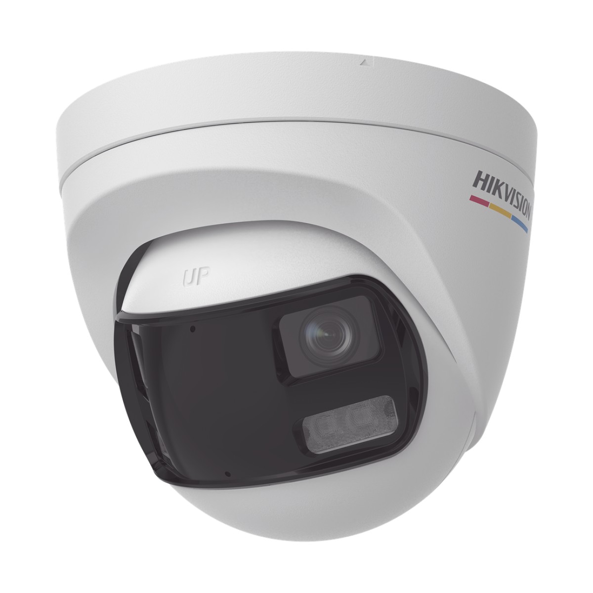 [ColorVu + Panoramica + Dual Light] Turret TURBOHD 3K (5 Megapixel) / Micrófono Integrado / Visión 180° / Imagen a Color 24/7 / 40 mts Luz Blanca + 40 mts IR / Exterior IP67 / WDR
