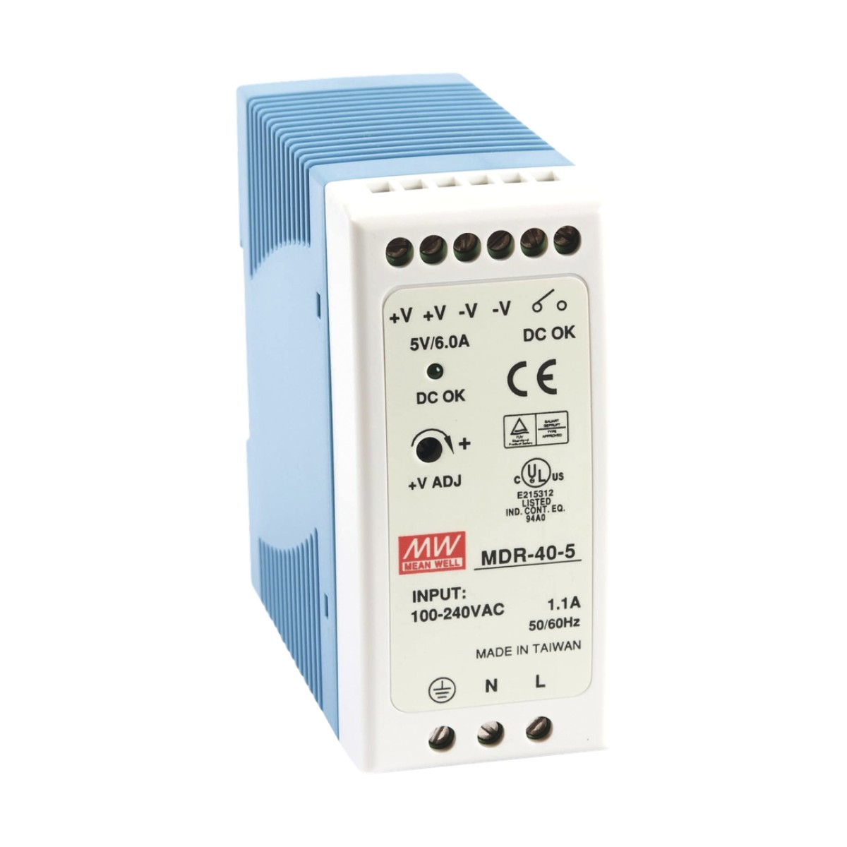 Fuente de poder Industrial Riel Din 5Vcc, 40W