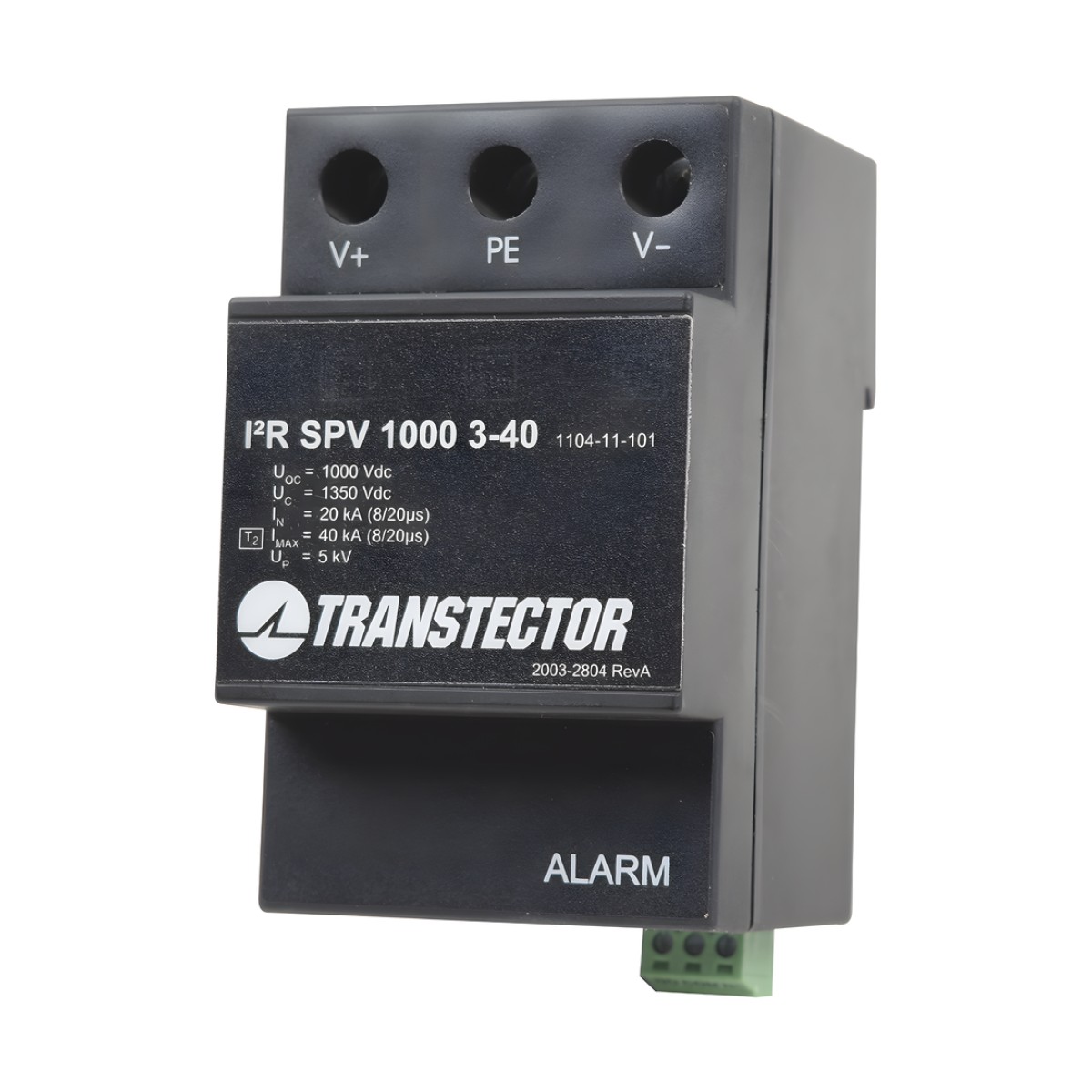 Supresor de Sobretensiones A 1000 VDC Tipo 2 En Montaje DIN Rail