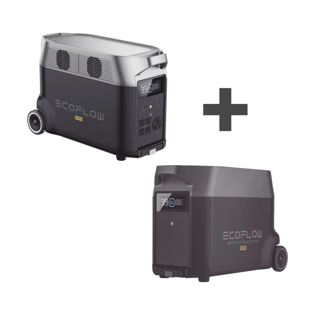 Kit de Estación de Energía Portátil 3600Wh + Batería Externa 3600Wh (7200Wh)