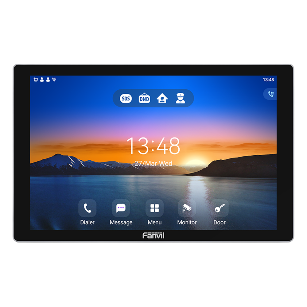 Monitor Audio/Video  IP/SIP para interior, Wi-Fi, pantalla táctil de 10.1", Apertura remota
