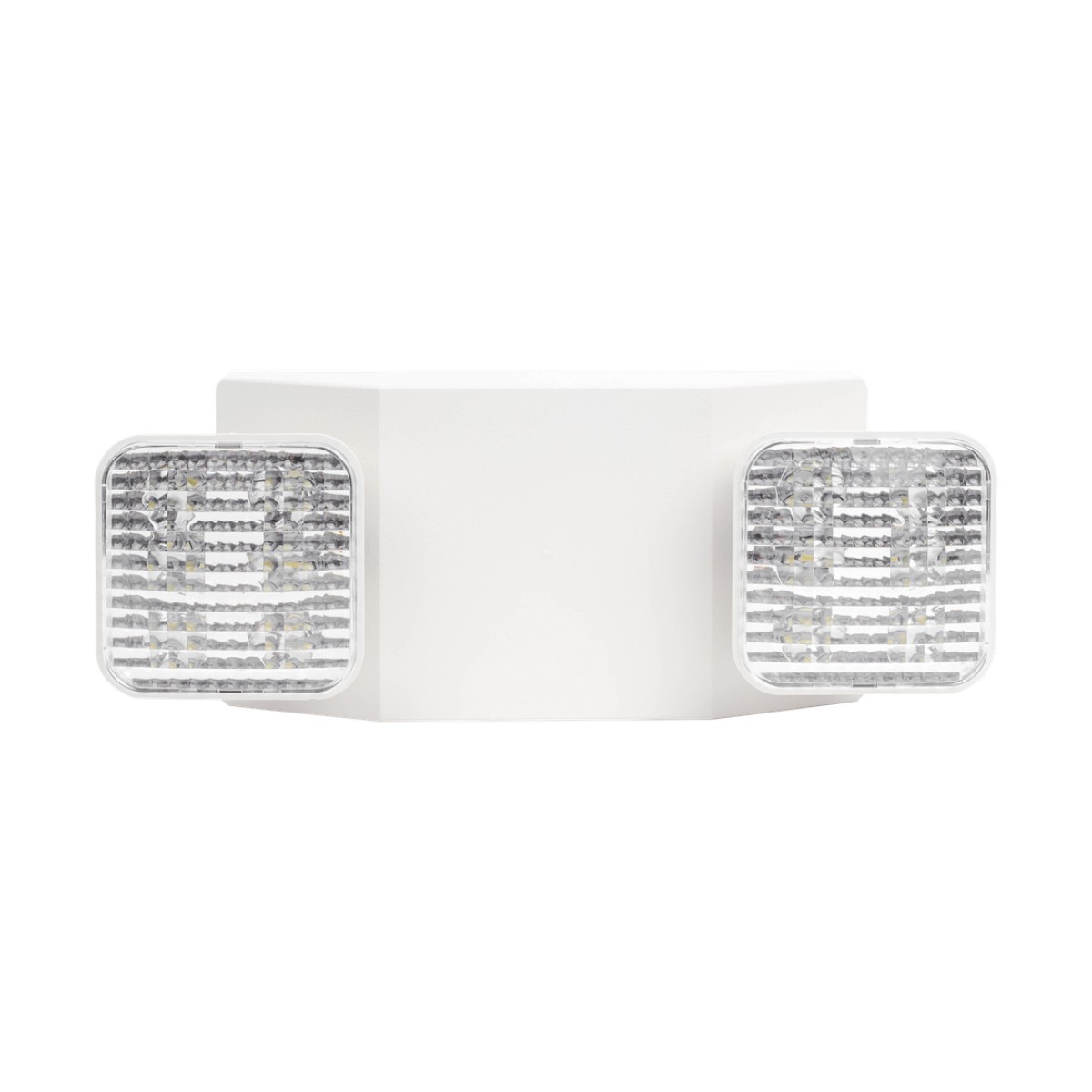 Luz LED de Emergencia / Doble LED 1W / 150 Lúmenes / Voltaje Universal 127-277 VAC / Batería Ni-Cd 3.6V 900mAh / UL 5VA / 90 min Autonomía