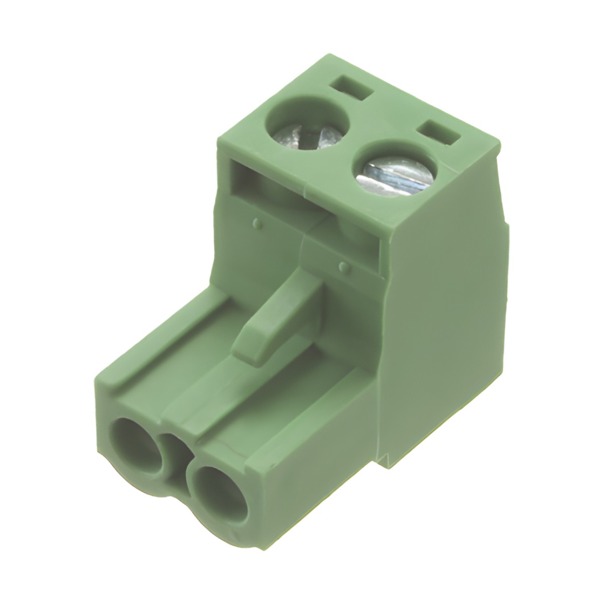 Conector terminal de alimentación de 2 pines en color verde (EPO)