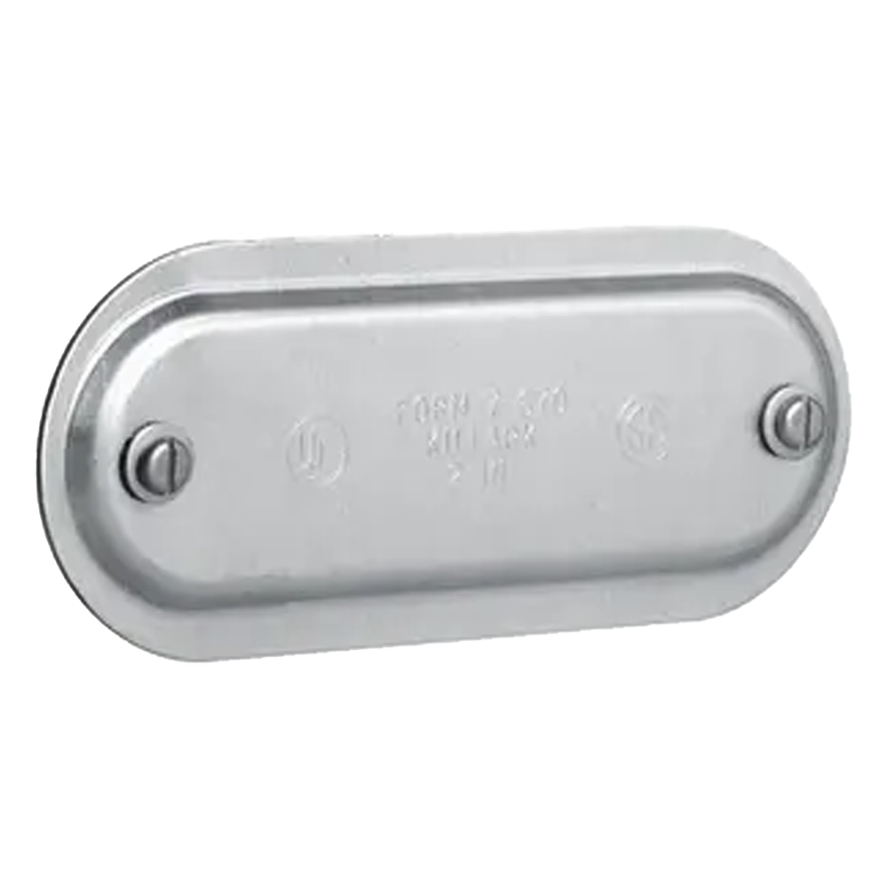 Tapa de Aluminio para Condulet Ovalada de 1".