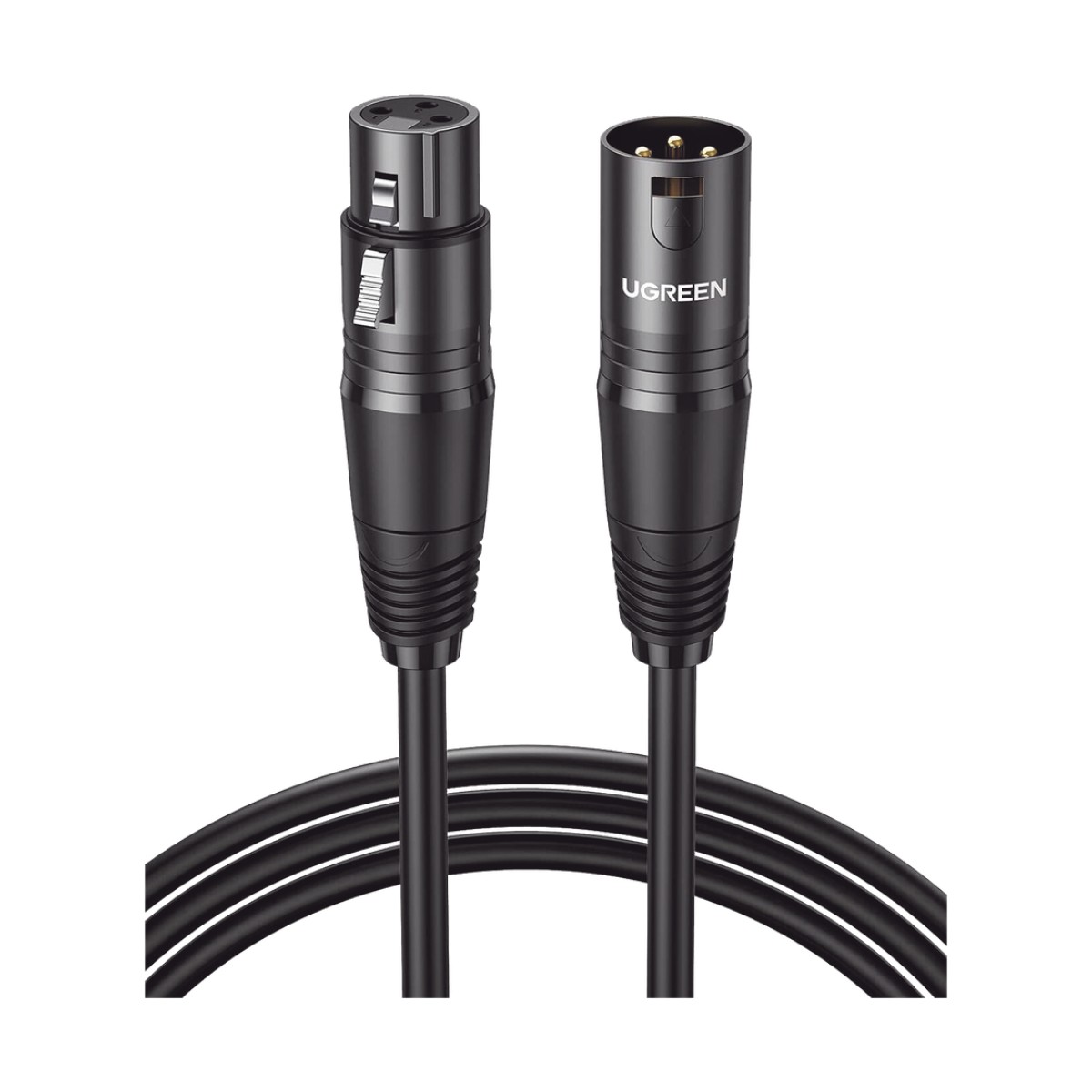 Cable para Micrófono XLR Tipo Canon Macho a Hembra | 5 Metros Plug & Play | Anti interferencias | Triple Blindaje | Alta Calidad | Color Negro
