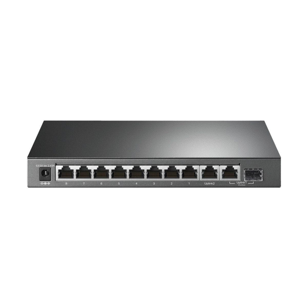 Switch PoE+ No Administrable De Escritorio 10 Puertos / 8 puertos 10/100/1000 Mbps PoE af/at Inteligiente / Presupuesto 123 W / Modo Extendido hasta 250 metros