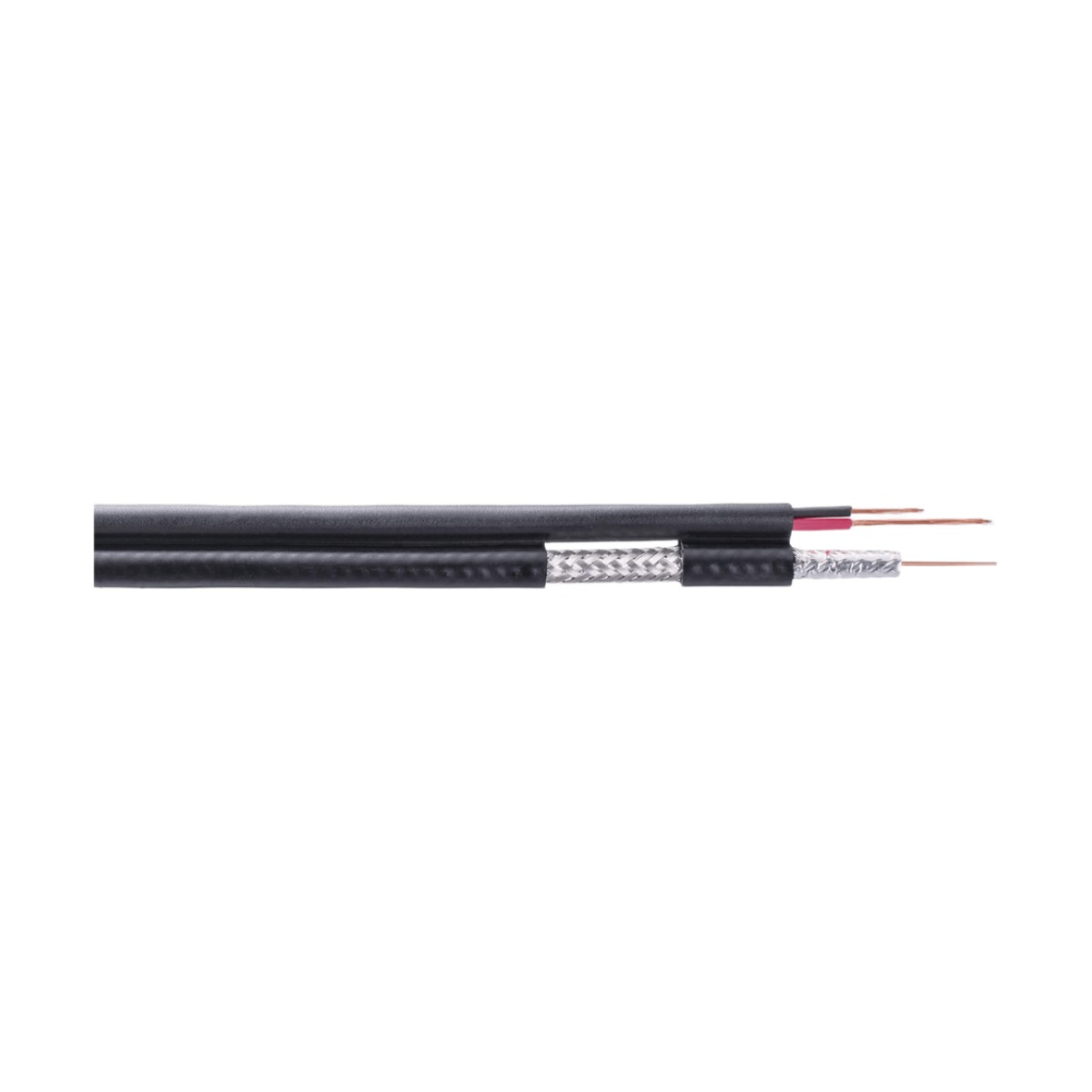 Carrete de 305 Metros (1000 Pies) / Cable Coaxial RG59 / Tipo CCS Siames / Optimizado para HD / Intemperie