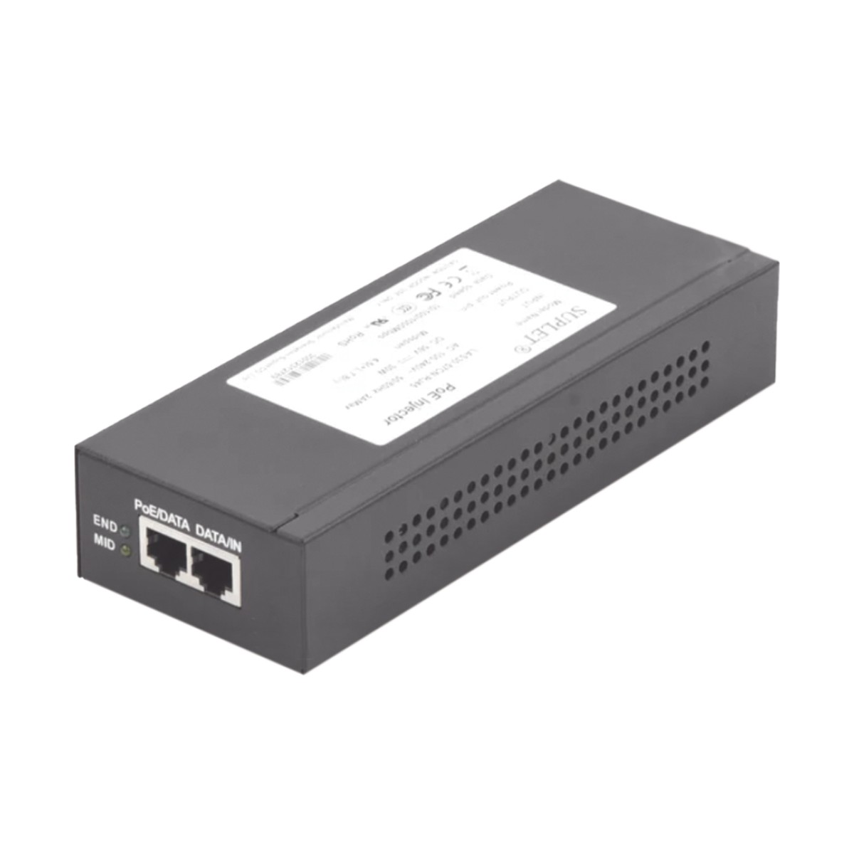 Inyector Super Hi-PoE / 56 Vcc / 30 Watts / Para Domos HIKVISION PTZ / IP (-AE / DE) / Soporta 802.3 af /at / Para Aplicaciones de CCTV