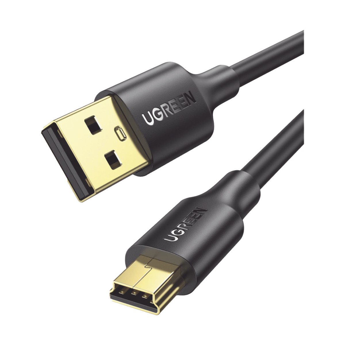 Cable USB-A 2.0 a Mini USB | 1m | Cable de Datos y Alimentación | 480Mps | Chip Inteligente | PVC | Para Discos Duros HDD o SSD, Go-Pro Hero, Mando de PS3, Cámaras Digitales, Reproductores MP3, MP4, etc.