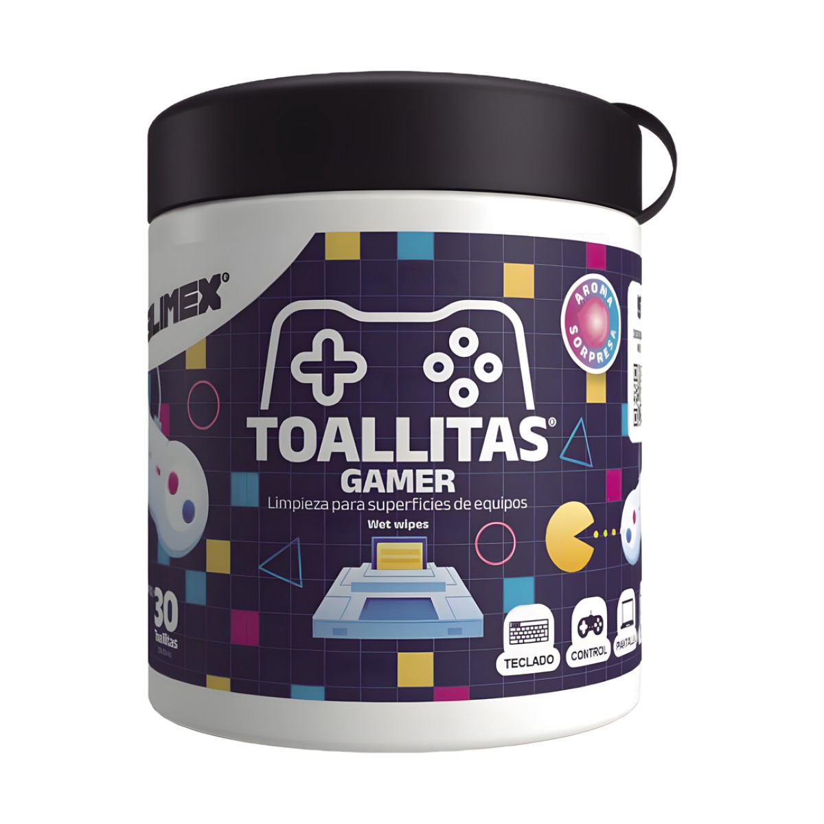 Toallitas Gamers, Excelente Opción Para Gamers Que Buscan Mantener Sus Consolas y Accesorios en Perfecto Estado, Libres de Suciedad y Protegidos Contra Bacterias