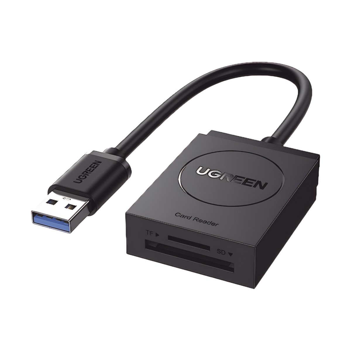 Lector de tarjetas USB-A 3.0 a MicroSD (TF) / SD | 5Gbps | Soporta hasta 2TB | Soporta Windows/Mac OS/Linux/Android | Lectura de Tarjetas Simultánea | No Requiere Controlador | Cable de 15cm.