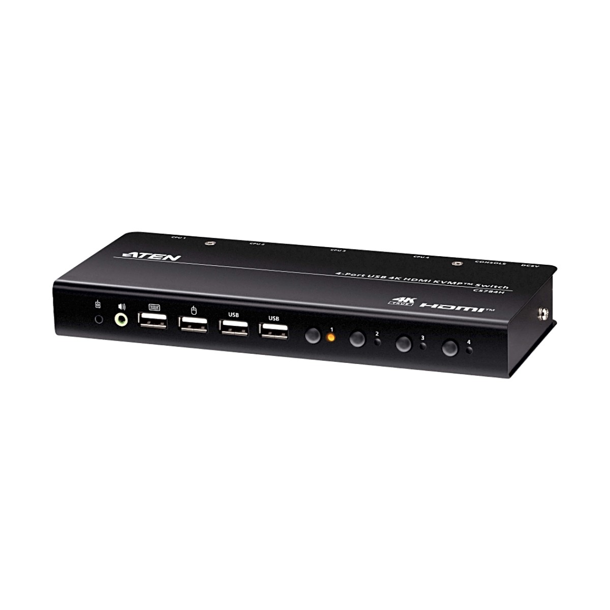 Switch KVMP USB HDMI 4witch KVM HDMI 4 Puertos | 4K DCI | USB 2.0 | Hotkeys | Video DynaSync | Plug & Play