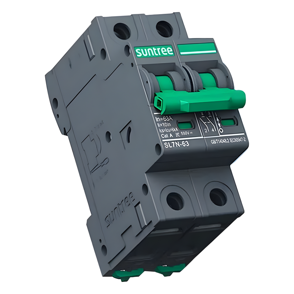 Protección Térmica/ Interruptor 2P, 20 A,  Corriente Directa  800 Vcc para Aplicación Fotovoltaica Montaje Riel DIN