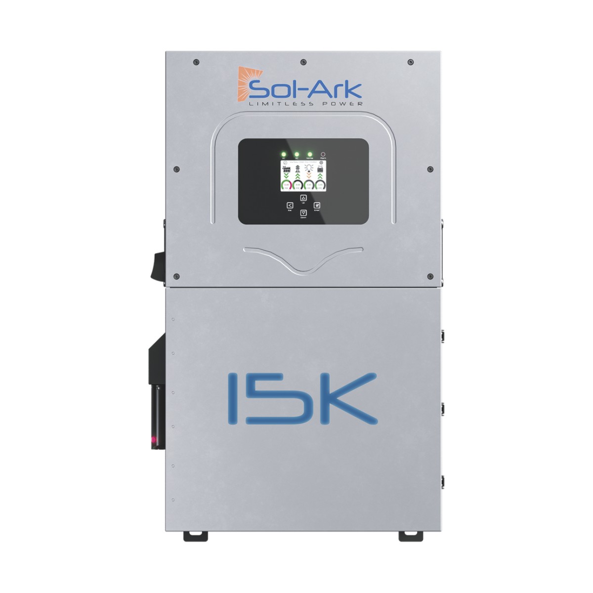 Inversor Hibrido SOL-ARK, 15 Kw, 220 Vcc, Fase Dividida, IP65, Entrada de Baterías a 48 Vcc