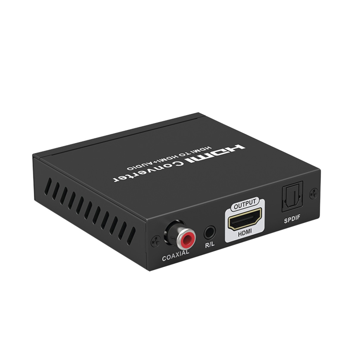 Extractor de Audio de HDMI a HDMI + Audio / Salida de Audio Digital o Análoga / SPDIF / Toslink / Auxiliar 3.5mm (Estéreo) / Salida HDMI solo video / Soporta ARC / HDR / HDCP / Separa el Audio del Contenido HDMI .