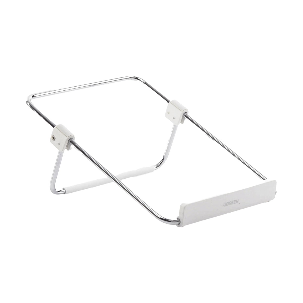 Soporte para Laptop / Plegable / Ajustable de 87 a 131 mm / Amplia compatibilidad 11''-16'' / Capacidad de carga 20 KG / Antideslizante /  Ultra Ligero / Metal / ABS / Silicona / Color Plata