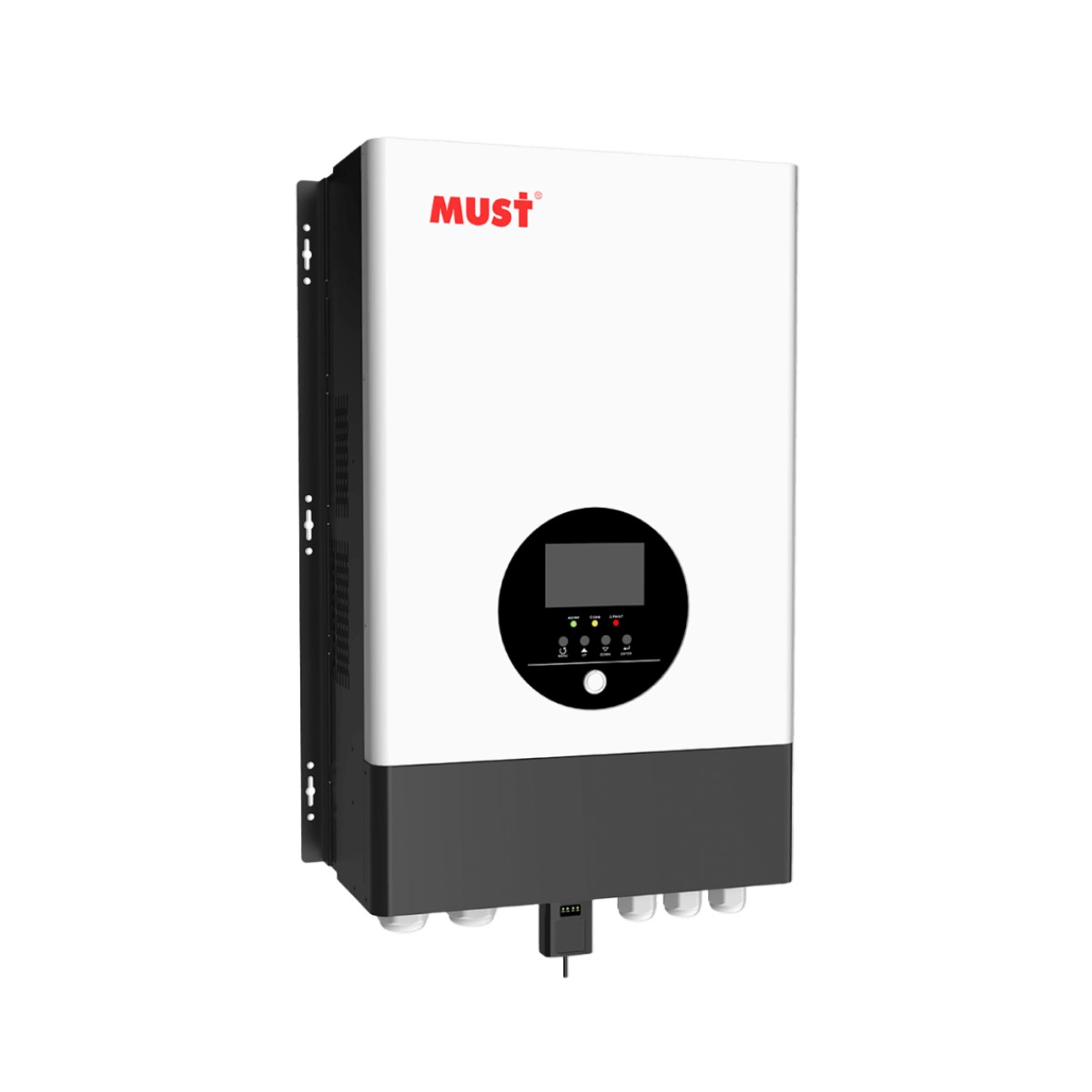 Inversor / Cargador para Sistemas Tipo Isla de 8,000W a 48Vcd / 220Vca, Onda Sinusoidal Pura con Controlador MPPT