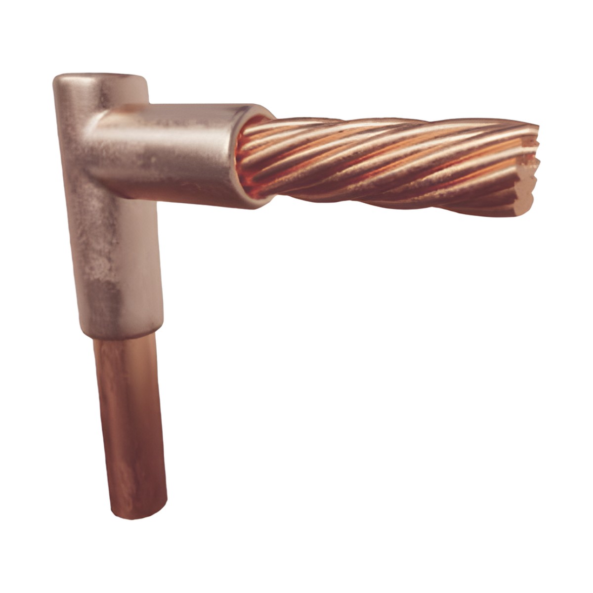 Molde para Soldadura Exotermica Tipo L, tope varilla 5/8 In a Cable 4 Awg