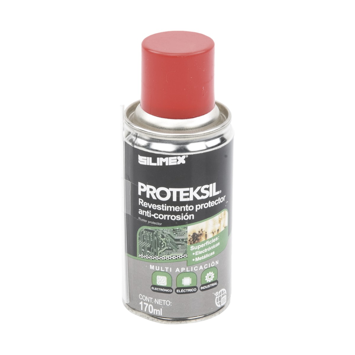 Revestimiento Protector Anti-Corrosión en Aerosol, Protege circuitos y conductores Electricos, es Ideal para usarse en Ambientes Altamente Húmedos, 170 ml.