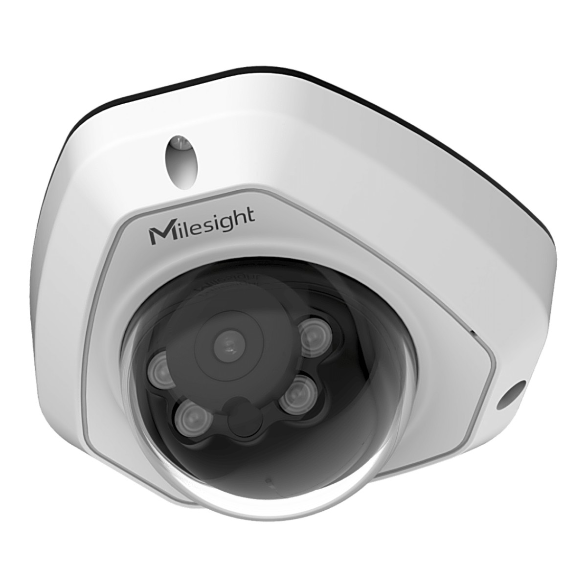 Mini Dome Vandal-proof AI 4MP / 2688x1520 / H.265+ / Starlight 0.005Lux / Super WDR 120dB / Lente 4mm / Micrófono Integrado / SIP / IR 30 m / IP67 IK10 / PoE / NDAA