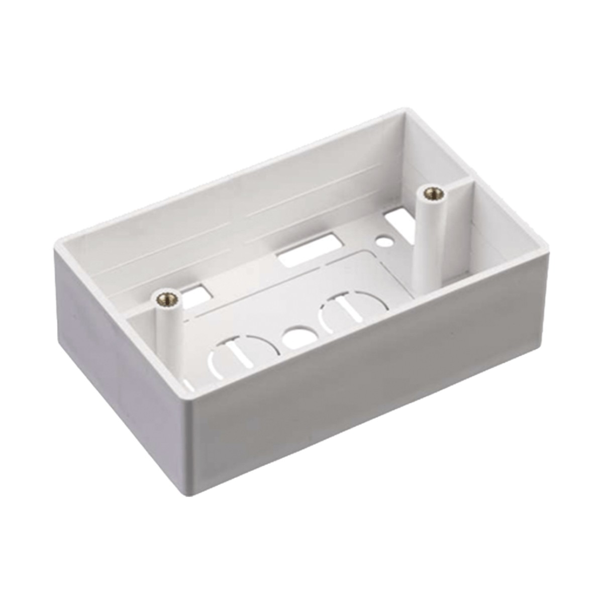 Caja de Pared Universal, Color blanco, Para montaje con Placas de Pared