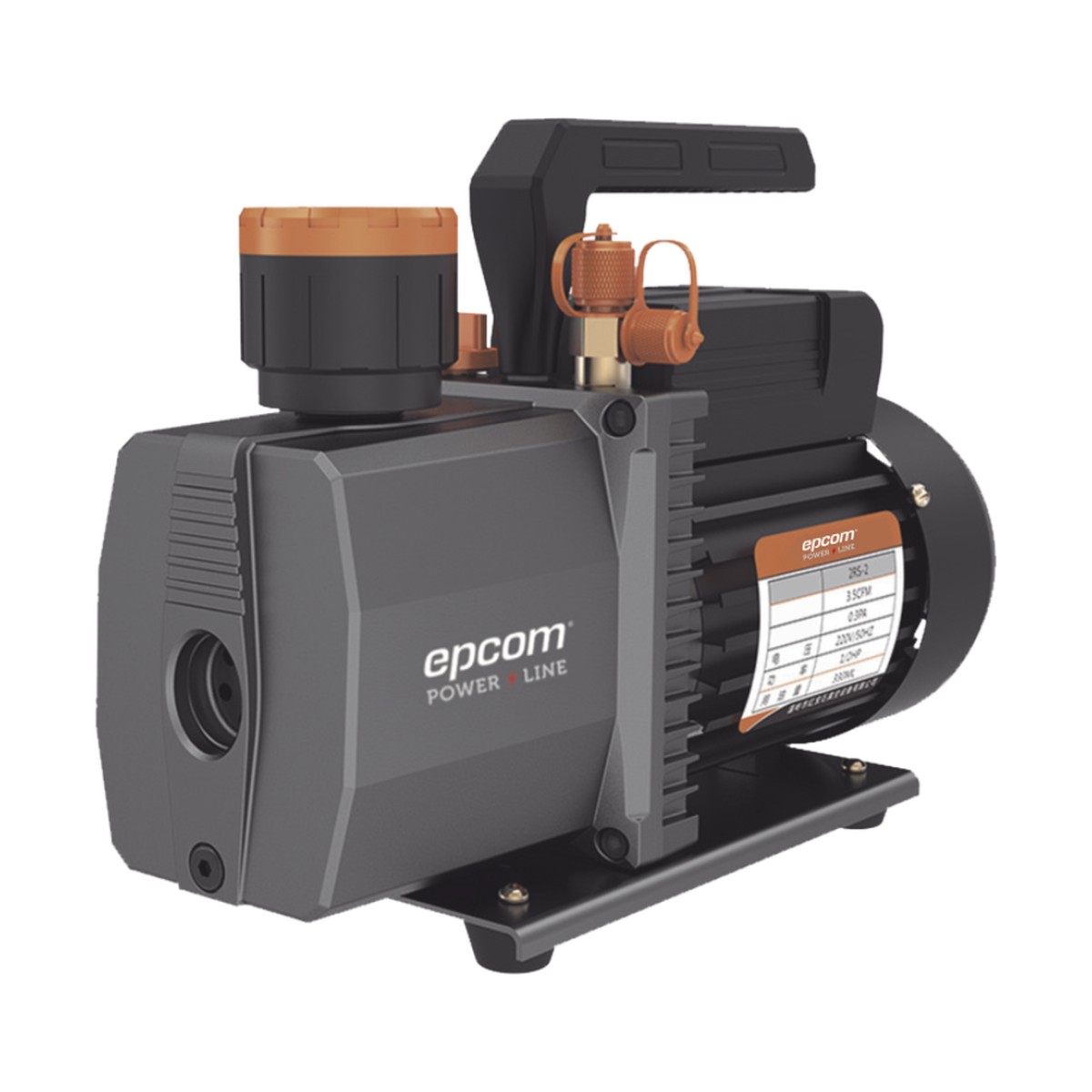 Bomba de vacío/ para aire acondicionado / 2 estados /  Motor de 1/2 HP / Voltaje 110 Vca / Acople de ingreso de 1/4" x 3/8" con válvula de retención integrada