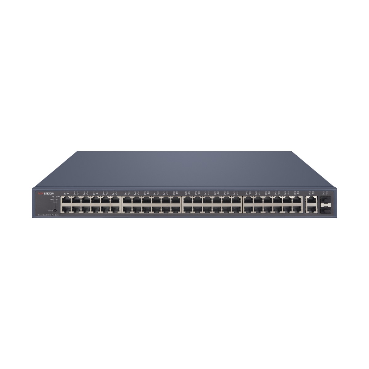 Switch PoE+ / Administrable / 48 Puertos 1000 Mbps PoE+ / 2 Puertos 1000 Mbps Uplink / 2 Puertos SFP / 470 Watts