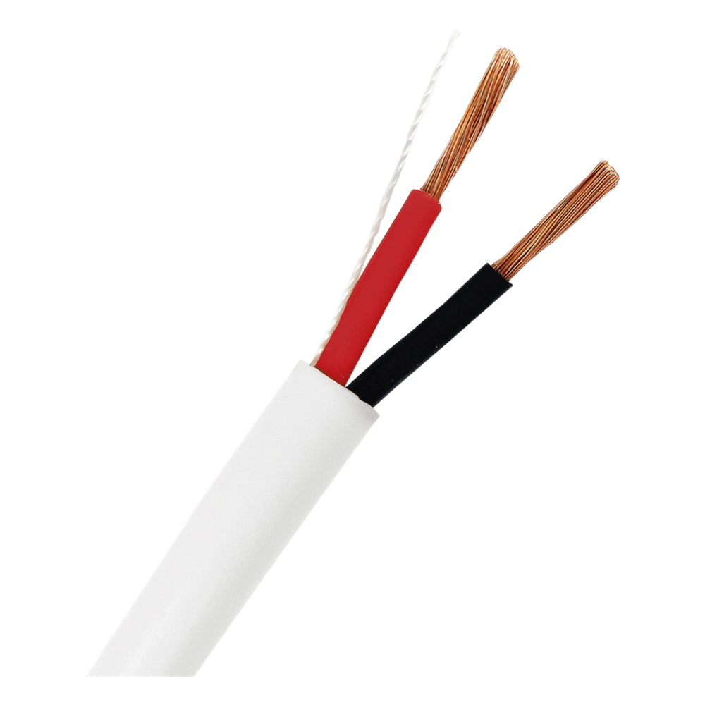Bobina de 152 m (500 ft) / Cable para Bocina 2x12 AWG / Libre de Oxígeno / Blanco