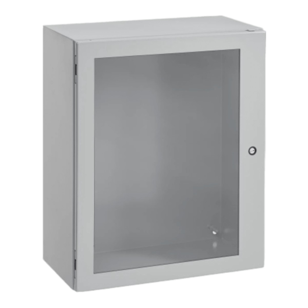 Gabinete Concept con Puerta de Ventana / 610 x 610 x 203 mm (24 x 24 x 8 in) / NEMA 4/12 / IP66 / Acero Gris Claro RAL 7035