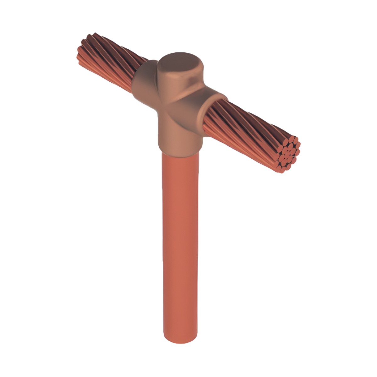 Molde para soldadura exotermica Tipo T, Tope de varilla 5/8 in. a Cable de Paso 2/0 AWG