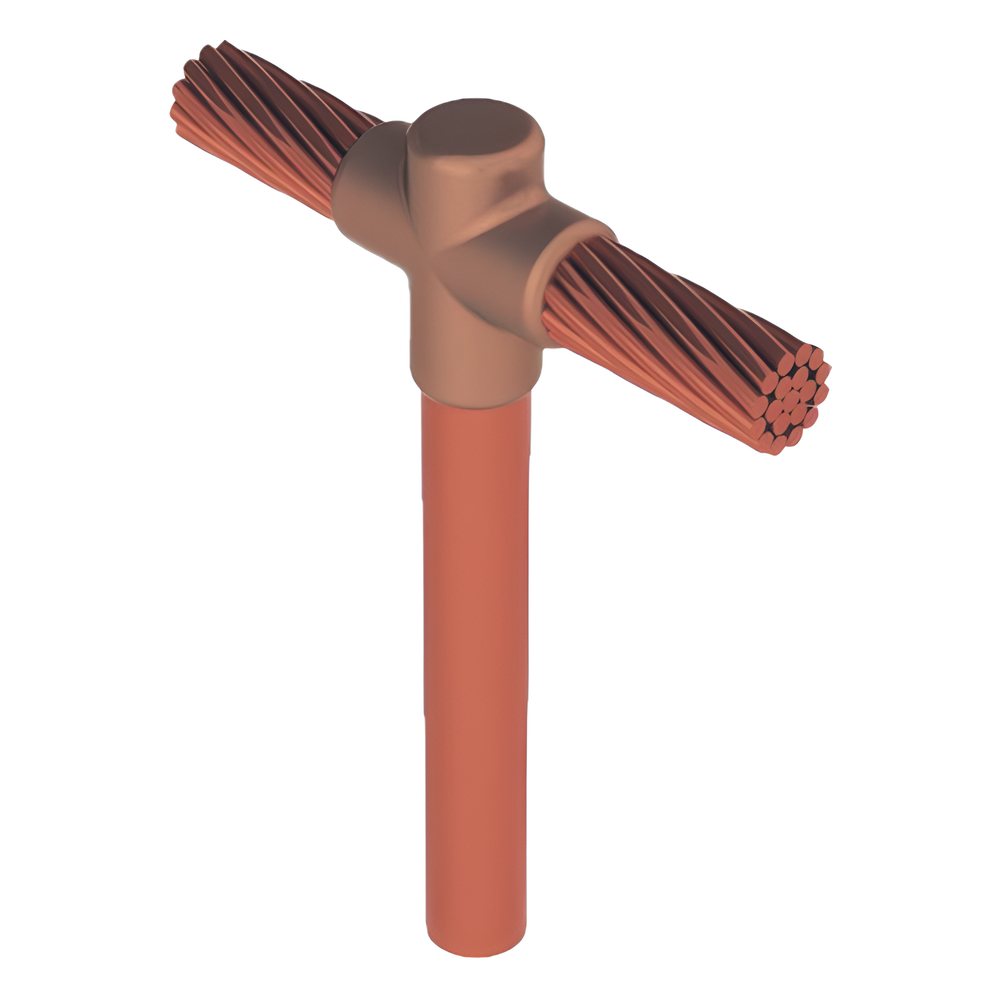 Molde para soldadura exotermica Tipo T, Tope de varilla 5/8 in. a Cable de Paso 2/0 AWG