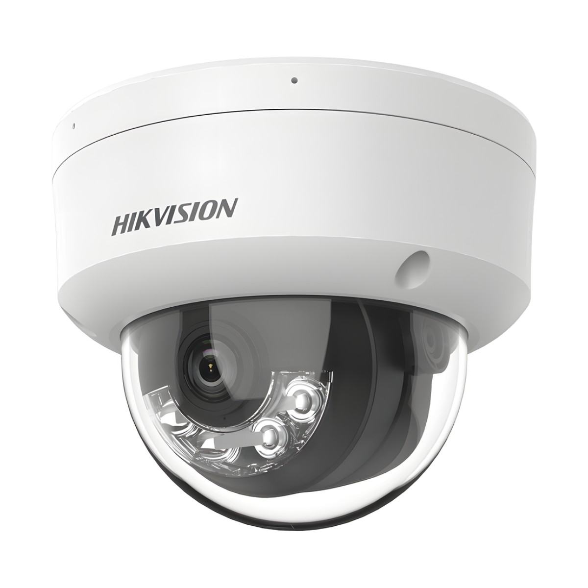 [Dual Light] Domo IP 8 Megapixel (4K) / Lente 2.8 mm / 30 mts IR + 30 mts Luz Blanca / Micrófono Integrado / Antivandálico IK08 / ACUSENSE Lite / Exterior IP67 / H.265 / PoE / Micro SD