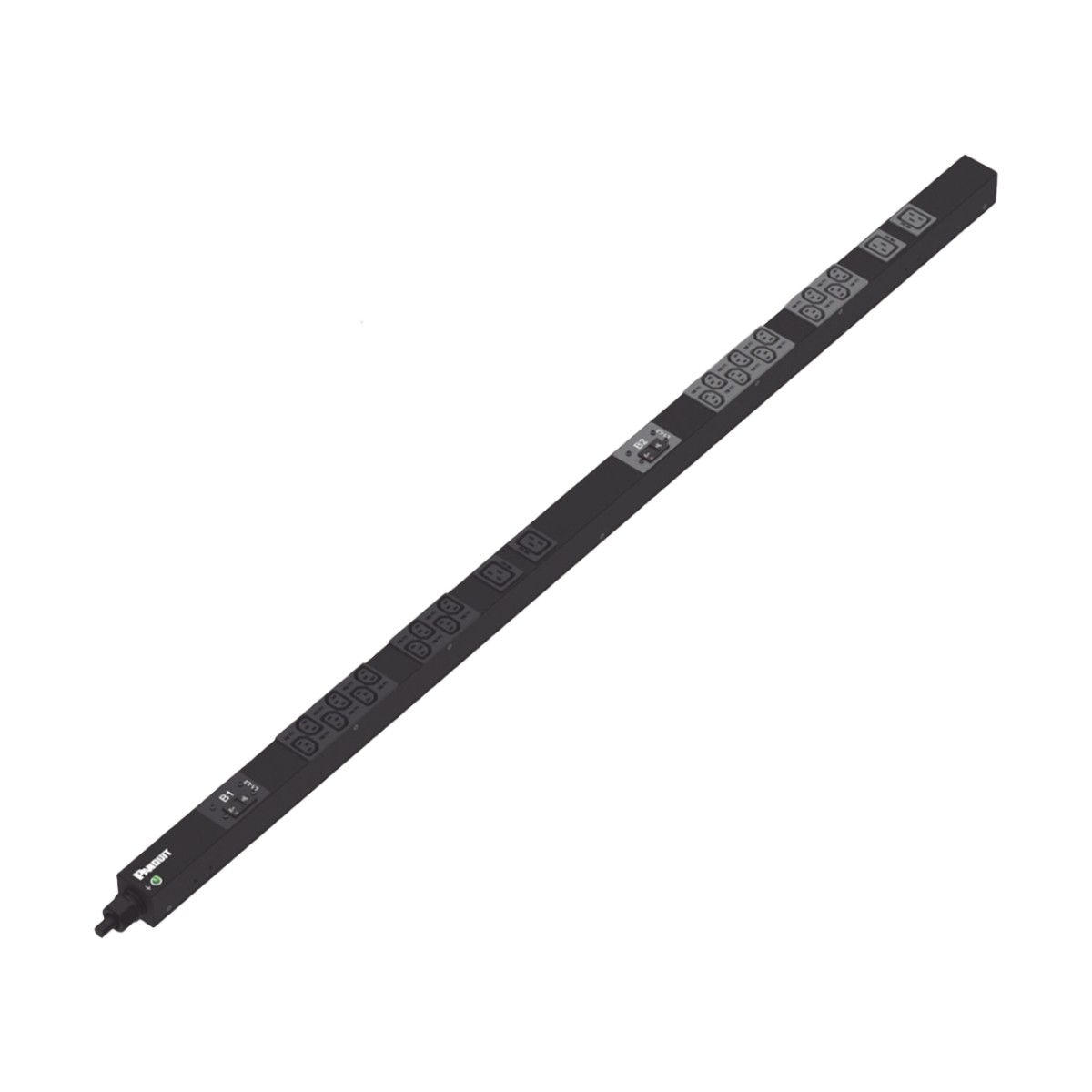 PDU Básico para Distribución de Energía, Enchufe de Entrada NEMA L6-30P, Con 20 Salidas C13 y 4 C19, de Instalación Vertical, 208 Vca, 30 Amp