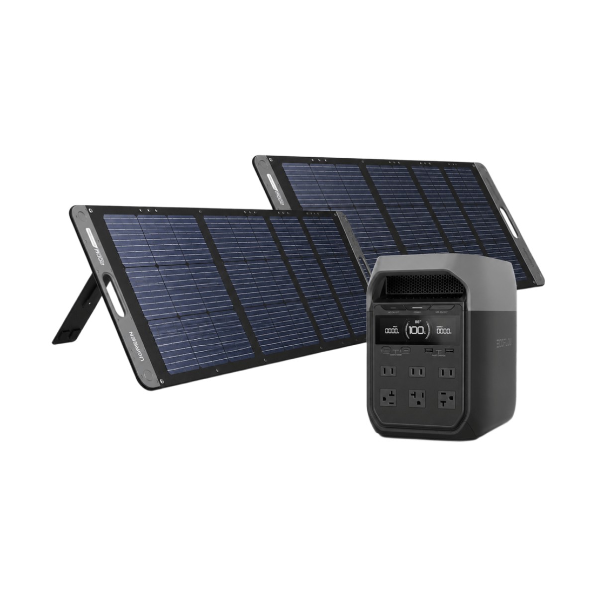 KIT DE ENERGÍA PORTÁTIL ECOFLOW E980 Y PANEL SOLAR 200W