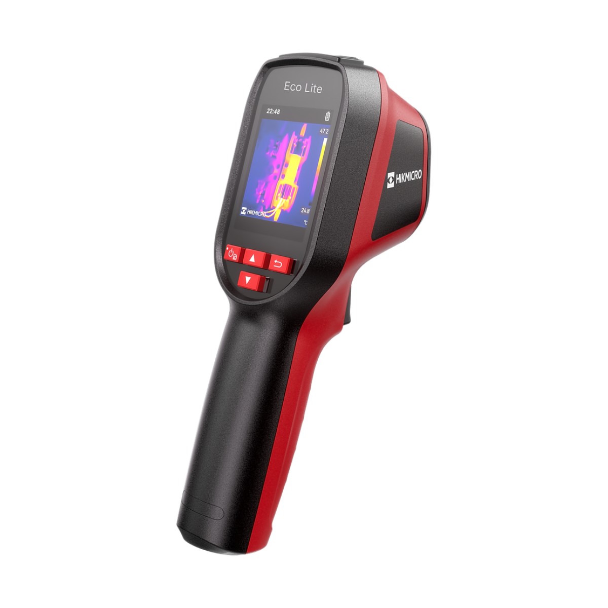 Cámara Térmica Eco Lite / Detector de 96 × 96 Píxeles / Medición de -20 °C a 550 °C / Autonomía 14 Horas / Diseño Compacto IP54 / Ideal para Hogar
