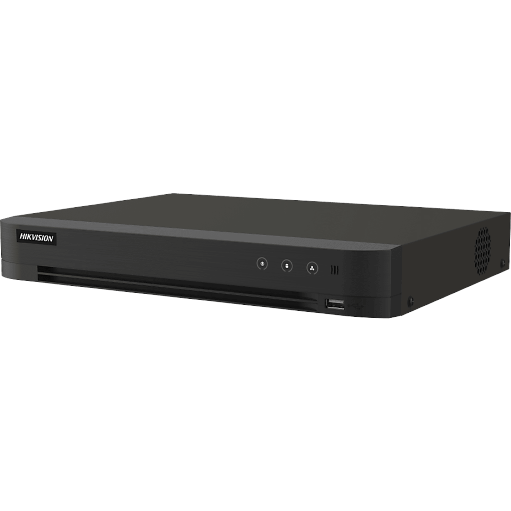 DVR 16 Canales TURBOHD + 16 Canales IP / 8 Megapixel (4K) / Audio Bidireccional / GUANLAN / Reconocimiento Facial / ACUSEARCH / 2 Bahias de Disco Duro / Salida de Video en 4K / H.265+